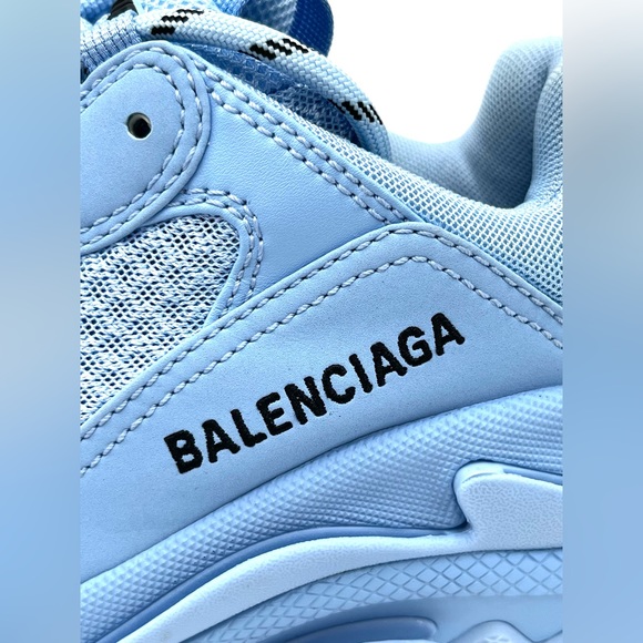BALENCIAGA Triple S Sneakers Fabric and Mesh with Faux Leather - Picture 8 of 11